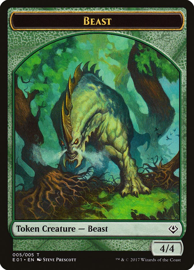 Beast (005/005) [Archenemy: Nicol Bolas Tokens] | Good Games North