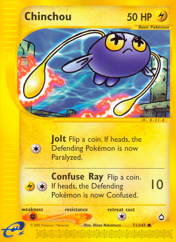 Chinchou (71/147) [Aquapolis] | Good Games North