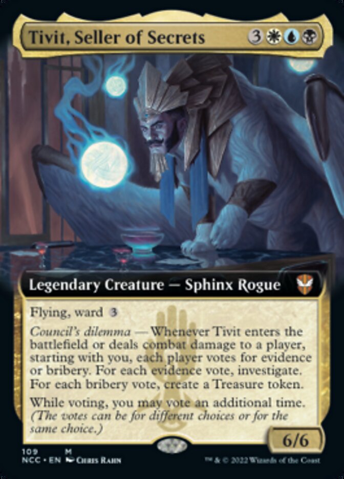 Tivit, Seller of Secrets (Extended Art) [Streets of New Capenna Commander] | Good Games North