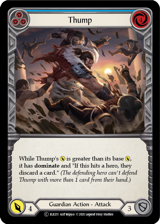Thump (Blue) [U-ELE211] Unlimited Rainbow Foil | Good Games North