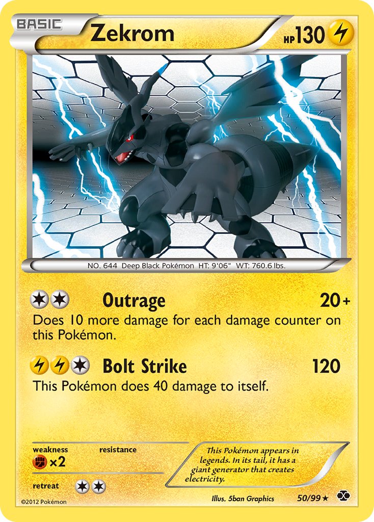 Zekrom (50/99) (Theme Deck Exclusive) [Black & White: Next Destinies] | Good Games North