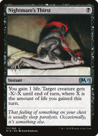 Nightmare's Thirst [Core Set 2019] | Good Games North