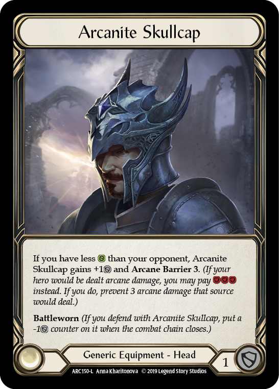 Arcanite Skullcap [ARC150-L] 1st Edition Cold Foil | Good Games North