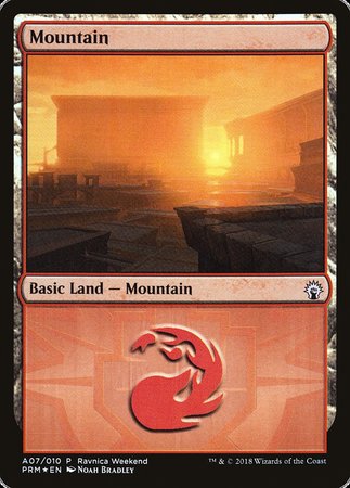 Mountain - Boros (A07) [GRN Ravnica Weekend] | Good Games North