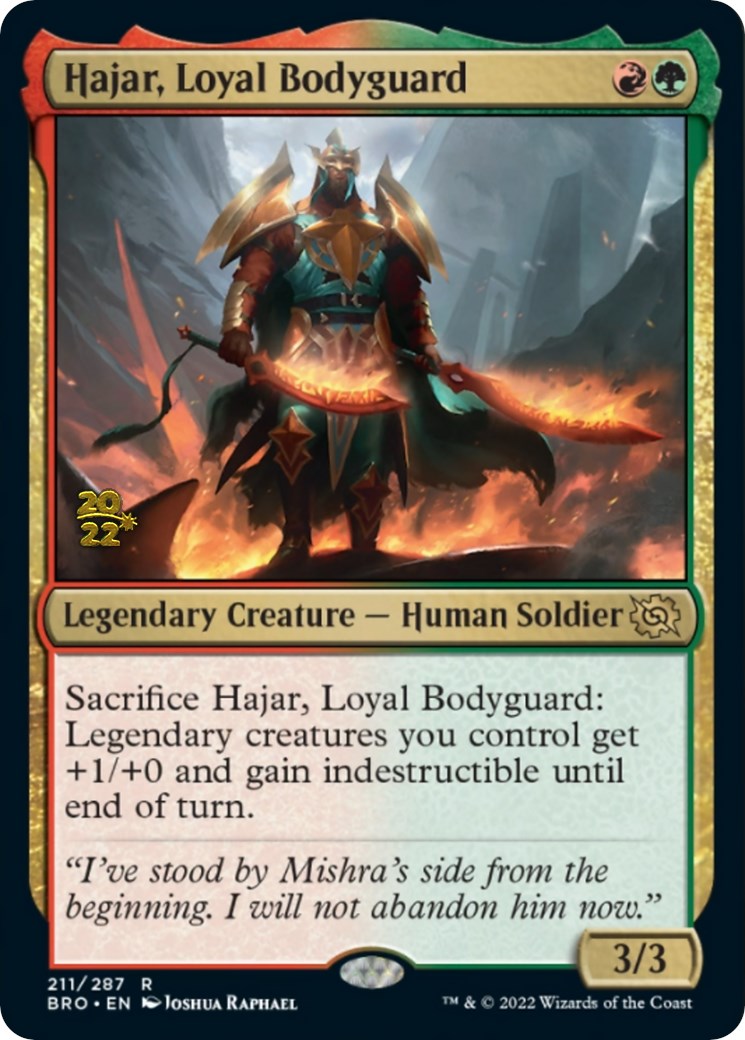 Hajar, Loyal Bodyguard [The Brothers' War: Prerelease Promos] | Good Games North