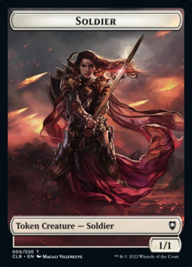 Treasure // Soldier Double-sided Token [Commander Legends: Battle for Baldur's Gate Tokens] | Good Games North