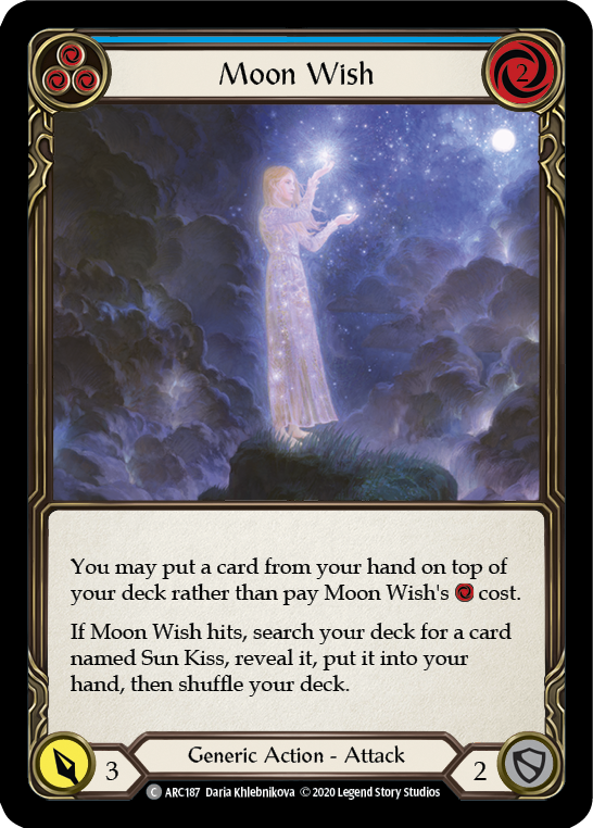 Moon Wish (Blue) [U-ARC187] Unlimited Rainbow Foil | Good Games North