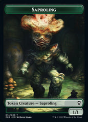 Treasure // Saproling Double-sided Token [Commander Legends: Battle for Baldur's Gate Tokens] | Good Games North
