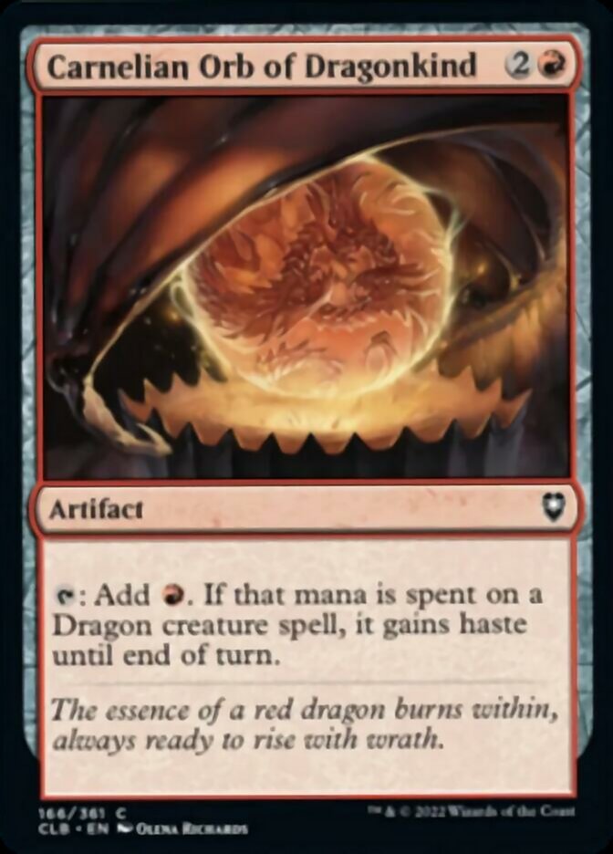 Carnelian Orb of Dragonkind [Commander Legends: Battle for Baldur's Gate] | Good Games North