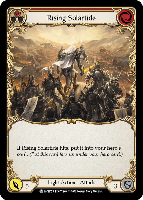 Rising Solartide (Red) [MON078] 1st Edition Normal | Good Games North