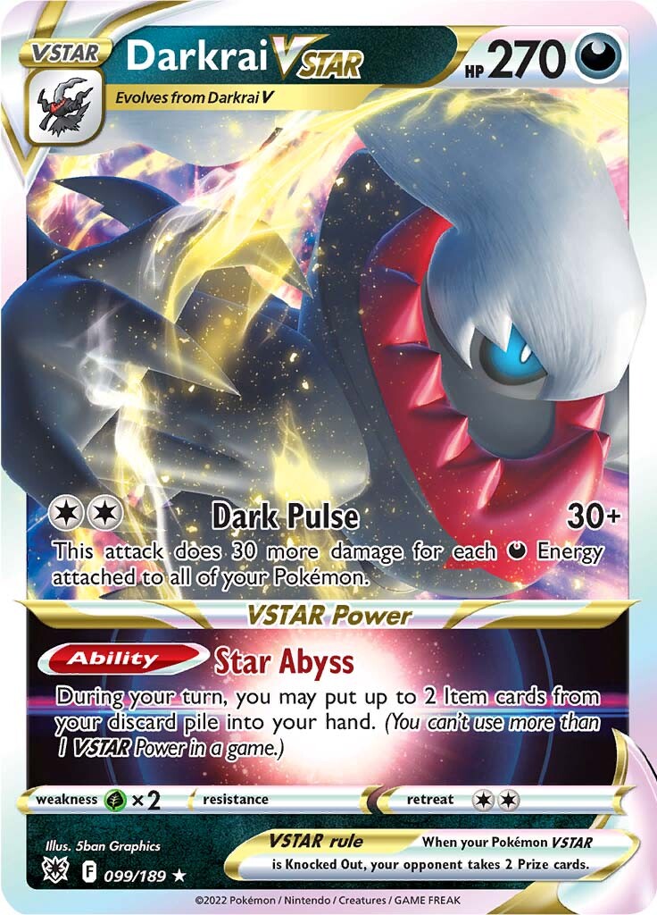 Darkrai VSTAR (099/189) [Sword & Shield: Astral Radiance] | Good Games North