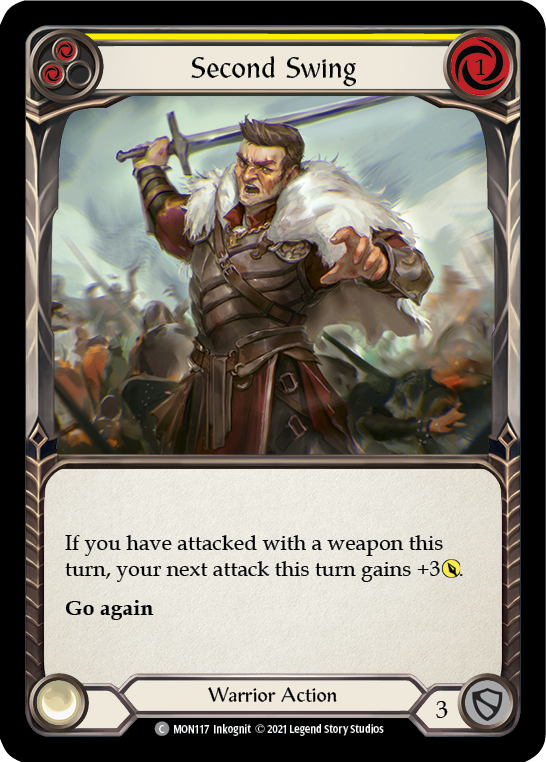 Second Swing (Yellow) [MON117-RF] 1st Edition Rainbow Foil | Good Games North