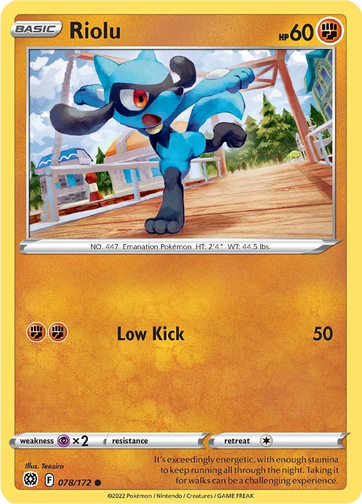 Riolu (078/172) [Sword & Shield: Brilliant Stars] | Good Games North