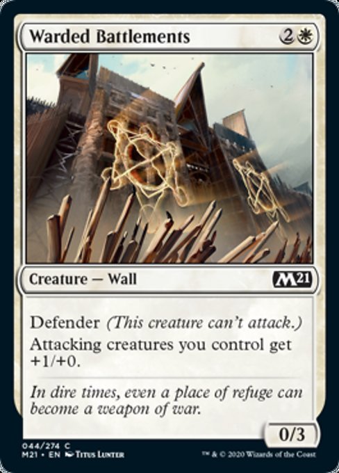 Warded Battlements [Core Set 2021] | Good Games North