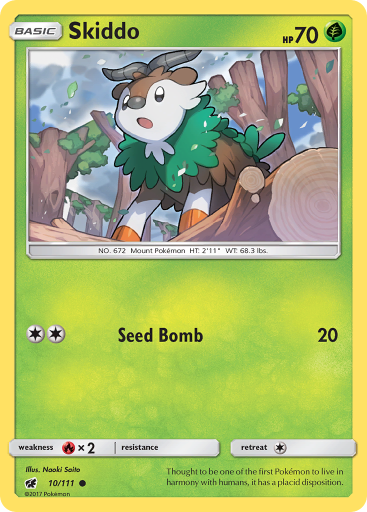 Skiddo (10/111) [Sun & Moon: Crimson Invasion] | Good Games North