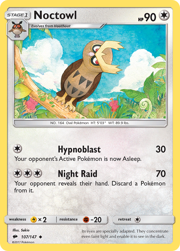 Noctowl (107/147) [Sun & Moon: Burning Shadows] | Good Games North