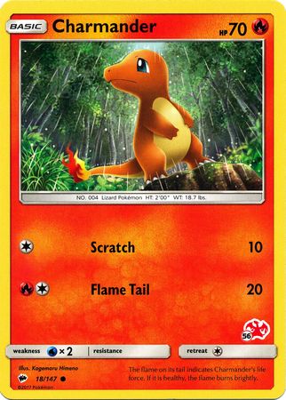 Charmander (18/147) (Charizard Stamp #56) [Battle Academy 2020] | Good Games North