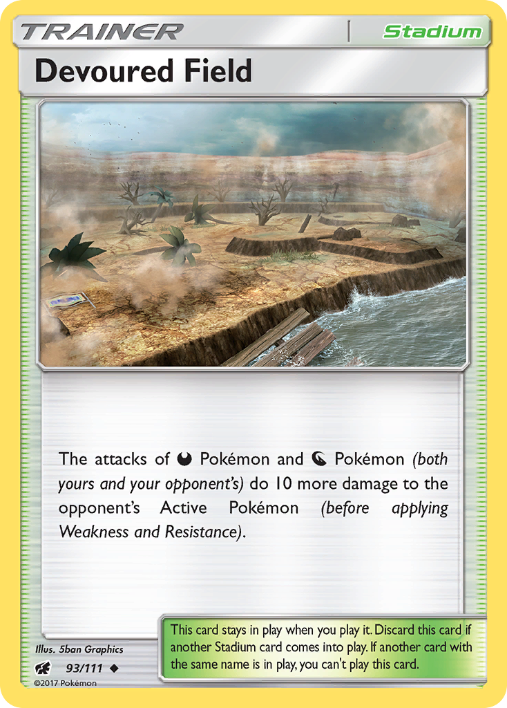 Devoured Field (93/111) [Sun & Moon: Crimson Invasion] | Good Games North