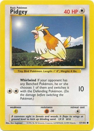 Pidgey (57/102) [Base Set Unlimited] | Good Games North
