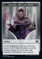 Liliana, the Last Hope Emblem // Spirit Double-sided Token [Double Masters 2022 Tokens] | Good Games North