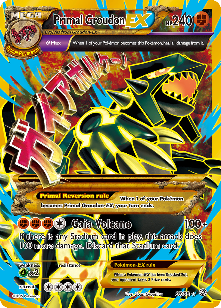 Primal Groudon EX (97/98) [XY: Ancient Origins] | Good Games North
