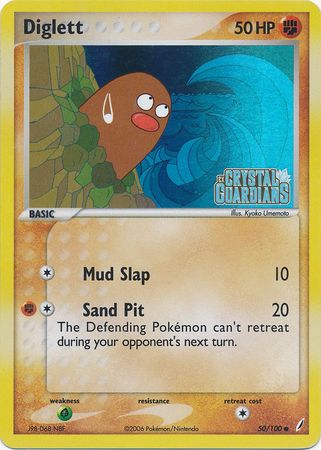Diglett (50/100) (Stamped) [EX: Crystal Guardians] | Good Games North