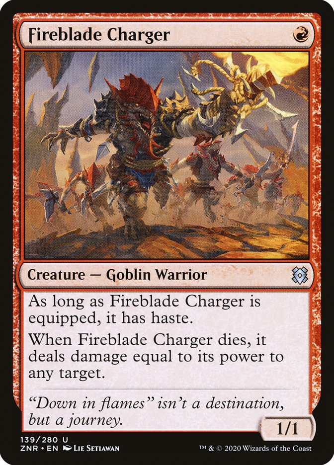 Fireblade Charger [Zendikar Rising] | Good Games North