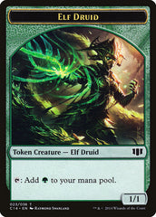 Elf Druid // Beast (020/036) Double-sided Token [Commander 2014 Tokens] | Good Games North
