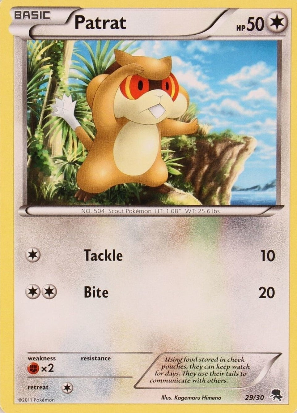 Patrat (29/30) [Black & White: Trainer Kit - Zoroark] | Good Games North