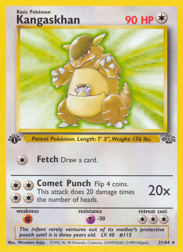 Kangaskhan (21/64) [Jungle 1st Edition] | Good Games North