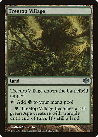 Treetop Village [Duel Decks: Garruk vs. Liliana] | Good Games North