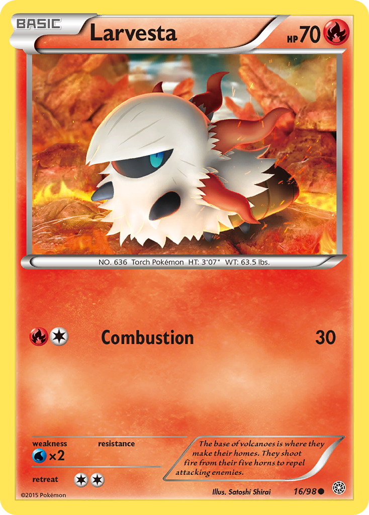 Larvesta (16/98) [XY: Ancient Origins] | Good Games North