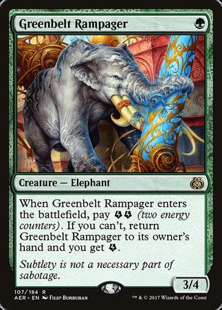 Greenbelt Rampager [Aether Revolt] | Good Games North