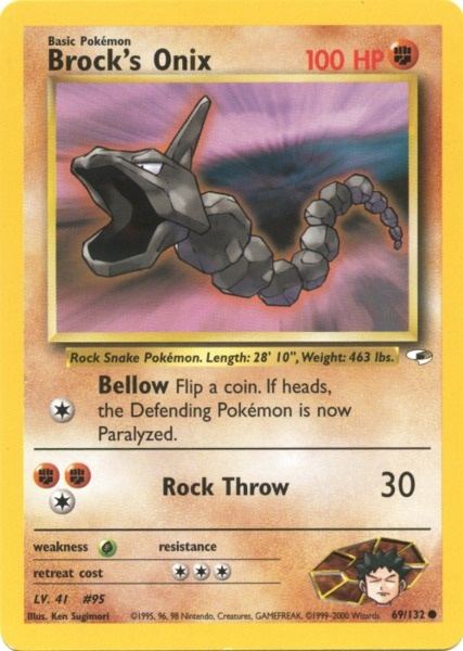 Brock's Onix (69/132) [Gym Heroes Unlimited] | Good Games North