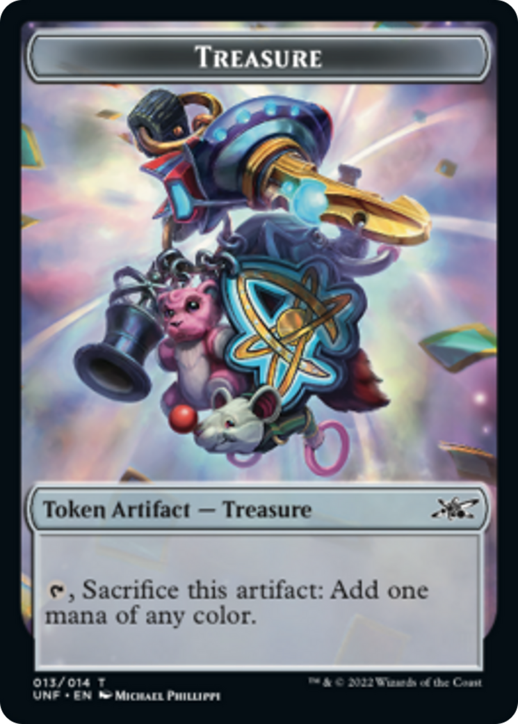 Cat // Treasure (13) Double-sided Token [Unfinity Tokens] | Good Games North