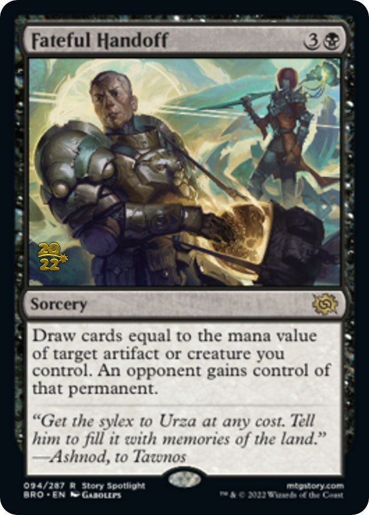 Fateful Handoff [The Brothers' War: Prerelease Promos] | Good Games North