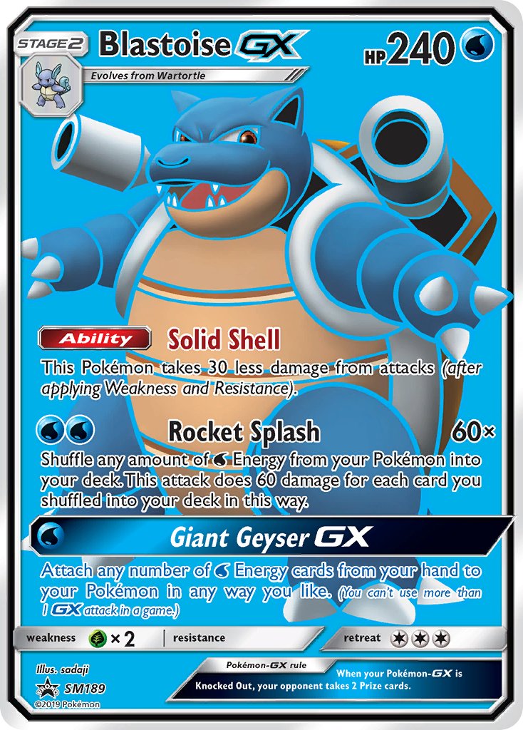 Blastoise GX (SM189) [Sun & Moon: Black Star Promos] | Good Games North