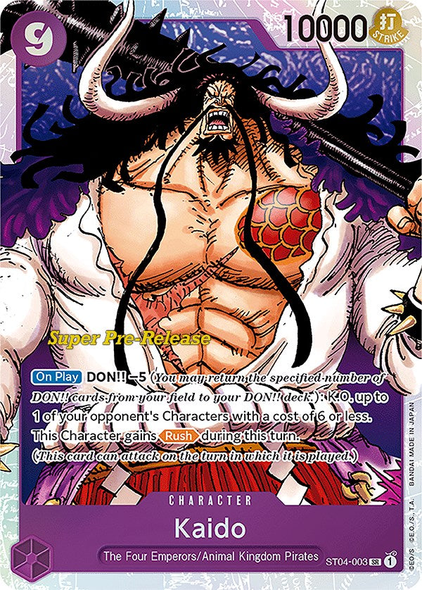 Kaido (003) [Super Pre-Release Starter Deck: Animal Kingdom Pirates] | Good Games North