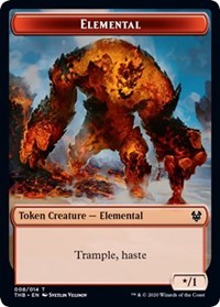Elemental // Satyr Double-sided Token [Theros Beyond Death Tokens] | Good Games North