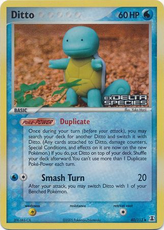 Ditto (40/113) (Stamped) [EX: Delta Species] | Good Games North