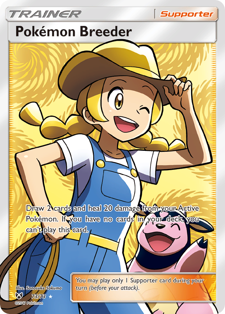 Pokemon Breeder (73/73) [Sun & Moon: Shining Legends] | Good Games North