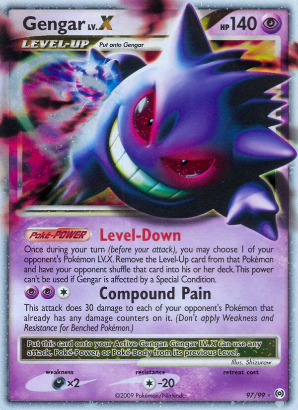 Gengar LV.X (97/99) [Platinum: Arceus] | Good Games North