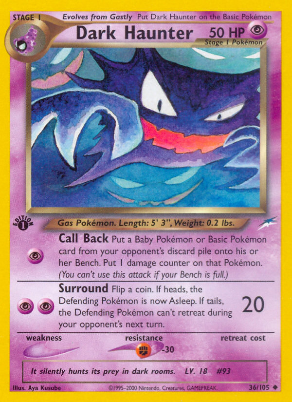 Dark Haunter (36/105) [Neo Destiny 1st Edition] | Good Games North