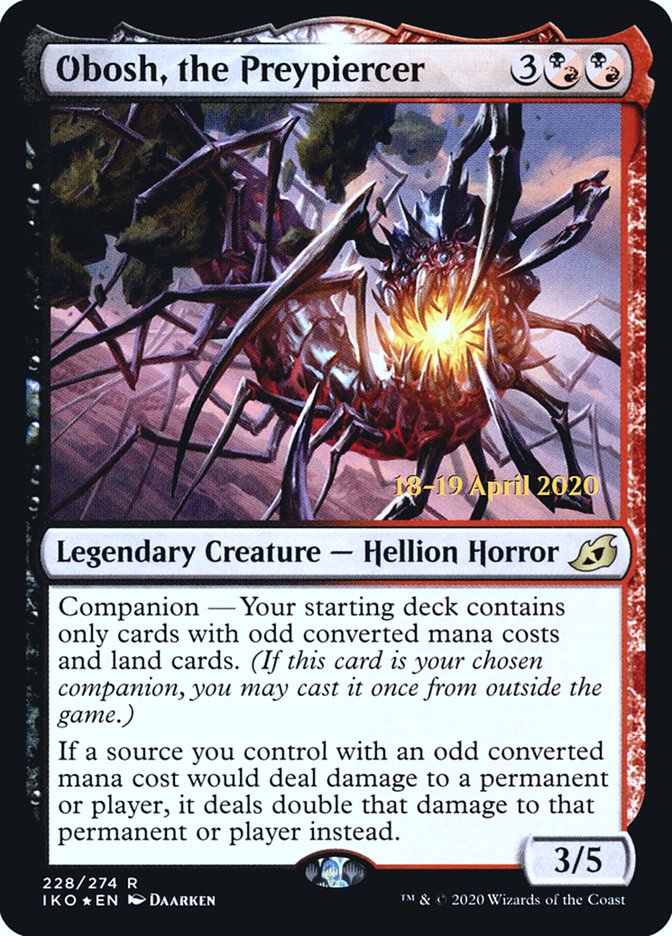 Obosh, the Preypiercer  [Ikoria: Lair of Behemoths Prerelease Promos] | Good Games North