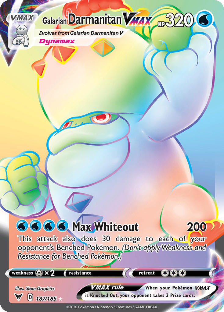 Galarian Darmanitan VMAX (187/185) [Sword & Shield: Vivid Voltage] | Good Games North
