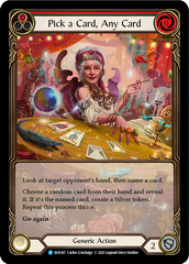 Pick a Card, Any Card (Red) [EVR167] (Everfest)  1st Edition Extended Art Rainbow Foil | Good Games North
