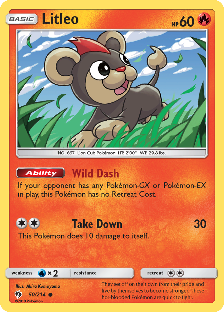 Litleo (50/214) [Sun & Moon: Lost Thunder] | Good Games North