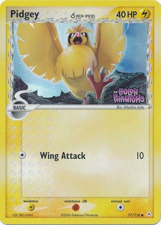Pidgey (77/110) (Delta Species) (Stamped) [EX: Holon Phantoms] | Good Games North
