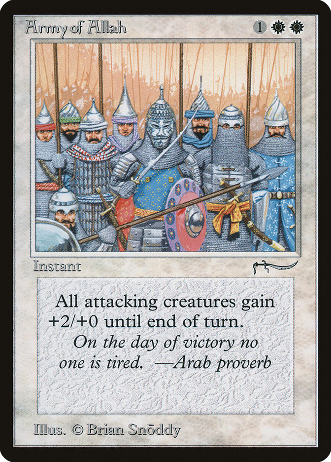 Army of Allah (Dark Mana Cost) [Arabian Nights] | Good Games North