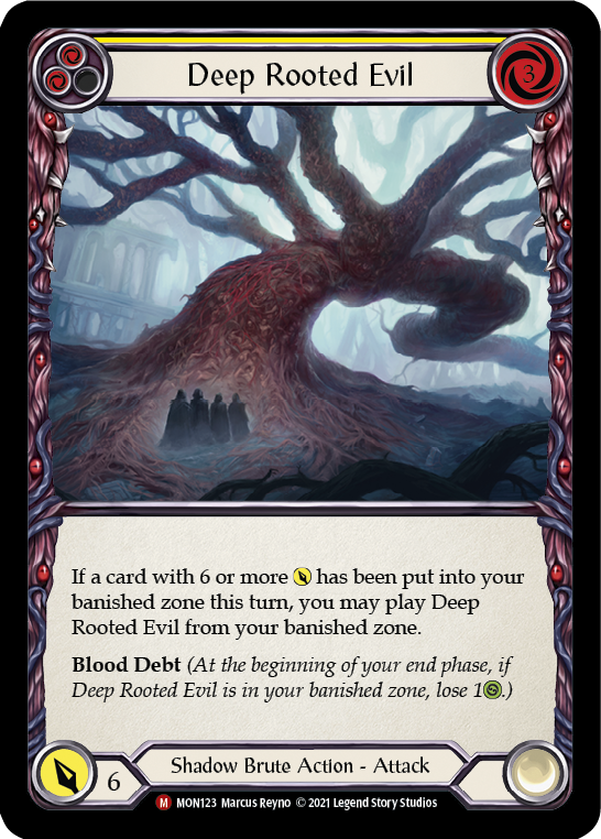 Deep Rooted Evil [MON123-RF] 1st Edition Rainbow Foil | Good Games North